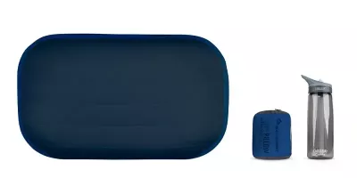 Надувна подушка Sea to Summit Aeros Premium Pillow Deluxe, 14 × 56 × 36 см – Темно-синя