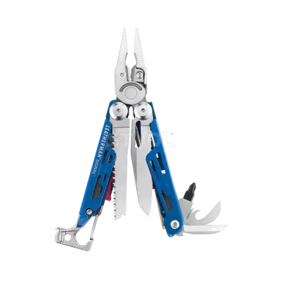Мультитул Leatherman SIGNAL картонна коробка, 19 інструментів, Cobalt