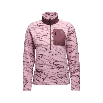 Кофта женская флисовая Black Diamond W Rift HZ Fleece Jacket, Relief/Meadow Rose/Fig