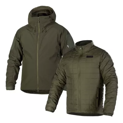 Комплект 2в1 Куртка SoftShell з підстібкою (9421+9422) Олива