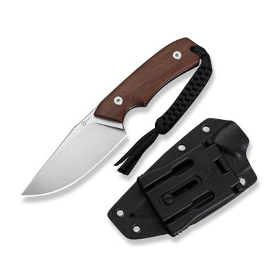Ніж фіксований Civivi Gander Guibourtia Wood Sandvik 14C28N, коричневий
