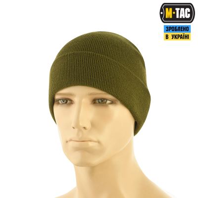 Шапка M-Tac тонка в'язка 100% акрил Олива