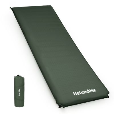 Матрац ортопедичний самонадувний одномісний Naturehike CNK2450WS020, 200х63х10 см, темно-зелений