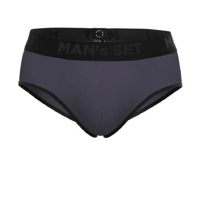 Труси чоловічі бріфи Men's Set Anatomic Briefs 2.0 Black Series Micromodal. Графіт