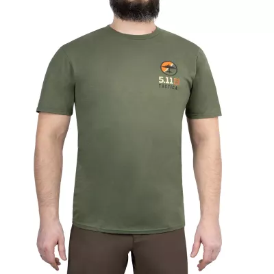 Футболка з малюнком "5.11 Tactical EMEA Bombs Away" Military Green