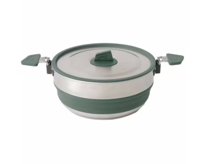 Каструля складана Sea to Summit Detour Stainless Steel Collapsible Pot 3 л, Laurel Wreath Green