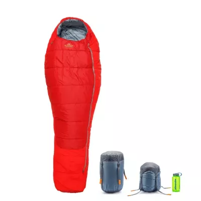 Спальний мішок Pinguin Comfort PFM, 175 см, права блискавка – Червоний