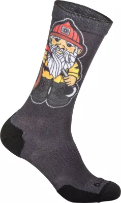Шкарпетки "5.11 Tactical SOCK & AWE CREW FIRE GNOME" Black