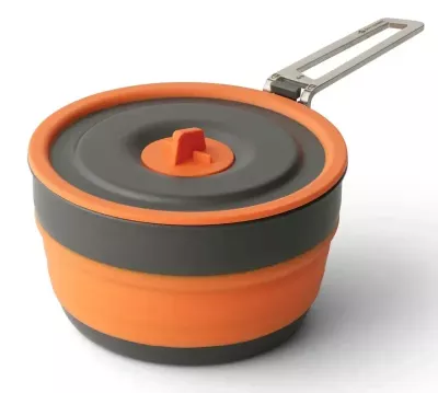 Складная кастрюля Sea to Summit Frontier UL Collapsible Pot 1 л – Оранжевая