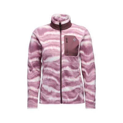 Женская кофта флисовая Black Diamond W Rift FZ Fleece Jacket, Quartzite/Meadow Rose