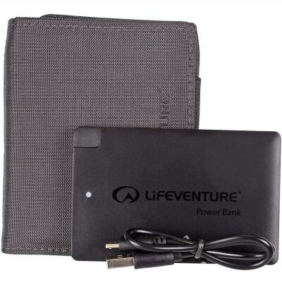 Гаманець Lifeventure RFID Charger Wallet, Сірий