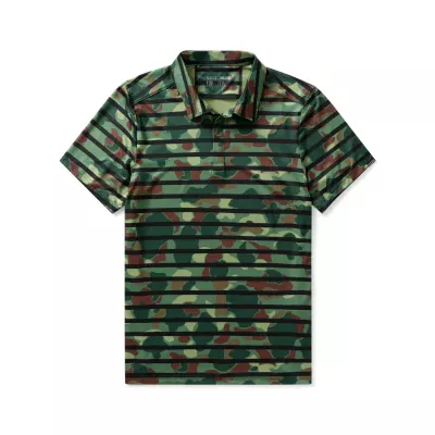Футболка поло "5.11 Tactical® All Day Short Sleeve Polo" Black Jungle Duck Cam Stp