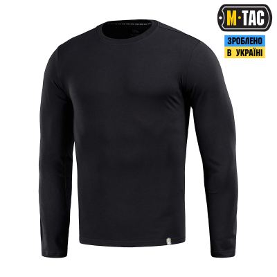 Футболка з довгим рукавом M-Tac 93/7 Чорна, black, чорний