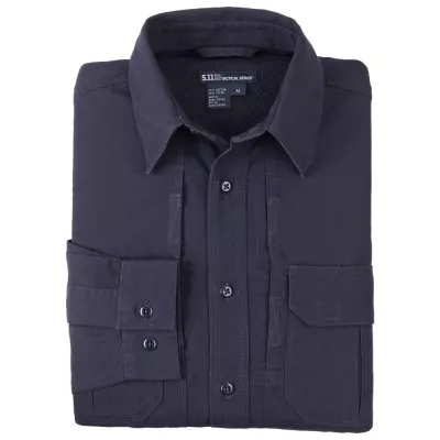 Сорочка тактична "5.11 Tactical Shirt - Long Sleeve, Cotton" Fire Navy