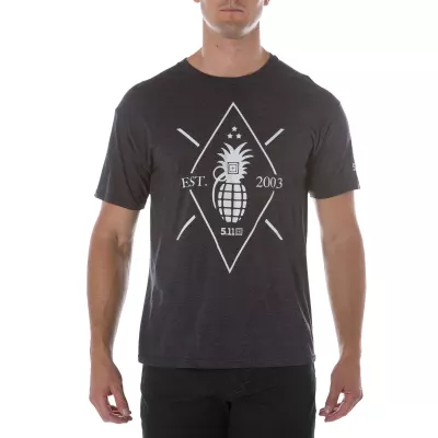 Футболка "5.11 Pineapple Grenade Tee" CHARCOAL HEATHER