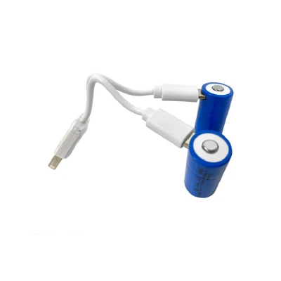 Акумуляторна батарея літієва CR123A (16340) 700mAh з роз'ємом Type-C, 3.7V Lithium Акумуляторна батарея літієва CR123A (16340) 700mAh з роз'ємом Type-C, 3.7V Lithium