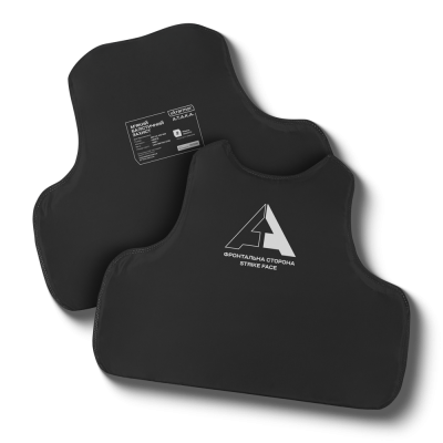 Баллистический пакет под бронежилет скрытого ношения 2-го класса. Перед и спина, 520х450 мм