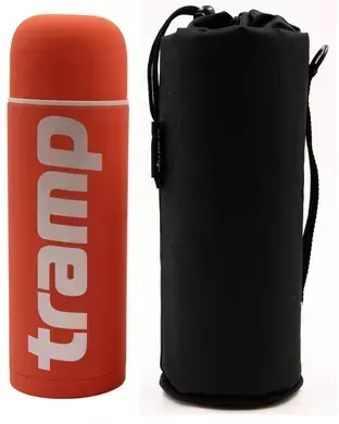 Комплект Термос Tramp Soft Touch 1 л и защитный чехол, оранжевый