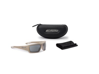 Окуляри захисні балістичні "ESS Credence Terrain Tan w / Smoke Gray Lenses" Smoke Gray