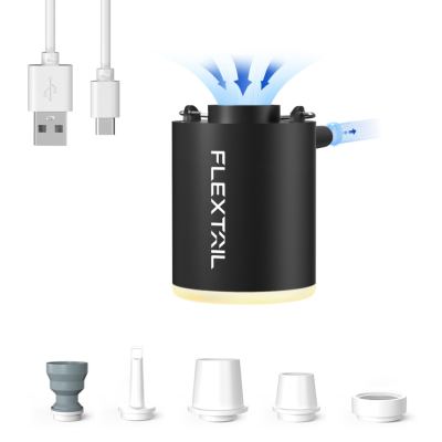Насос-ліхтар кемпінговий Flextail Tiny Pump Х Black з вакуумними пакетами 2 шт (50х70)
