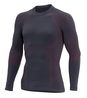 Термофутболка з довгим рукавом чоловіча Accapi Polar Bear New, Black/Red