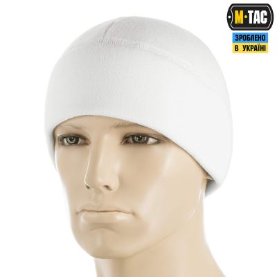 Шапка M-Tac Watch Cap Elite фліс (320г/м2) Біла