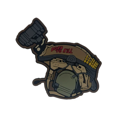 Патч (шеврон) «Born to kill» от А.Т.А.К.А. Мягкий ПВХ пластик. Койот Патч (шеврон) «Born to kill» от А.Т.А.К.А. Мягкий ПВХ пластик. Койот