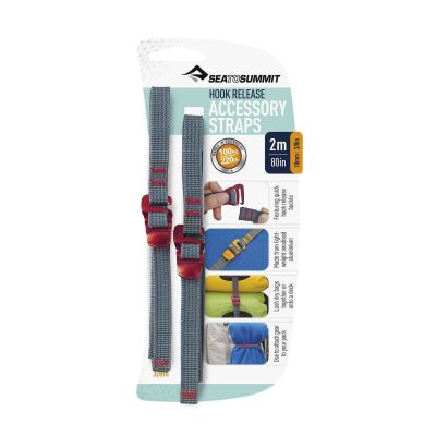 Стяжний ремінь Sea to Summit Accessory Strap With Hook Buckle Grey, 2 м x 10 мм