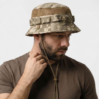 Панама тактическая Brim Hat Rip-Stop. Пиксель (мм-14)