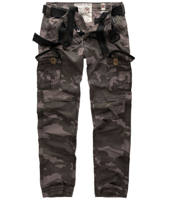 Брюки "SURPLUS PREMIUM TROUSERS SLIMMY" Black camo