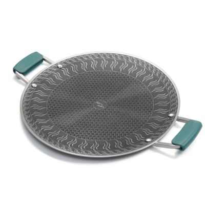 Patelnia ze stali nierdzewnej z silikonowymi uchwytami Naturehike CNK2550CF011, 34 x 34 cm