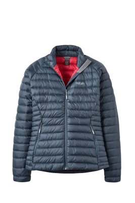 Легкий женский пуховик Rab Microlight Jacket Wmns, Steel