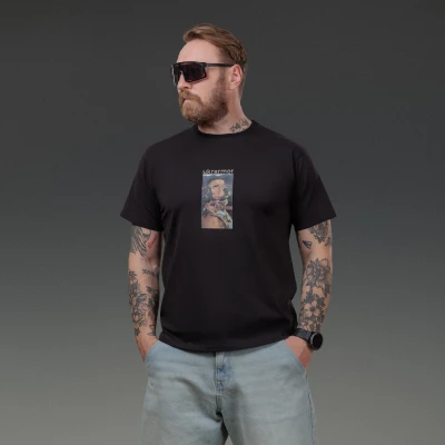 Футболка Basic Military T-Shirt. Battle Pup. Cotton/Elastane. Черный