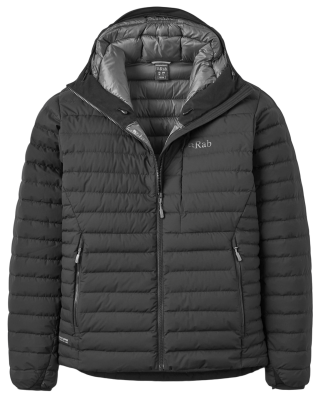 Чоловічий пуховик Rab Microlight Windstopper Hoody, Black