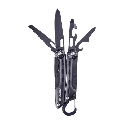 Мультитул Active Ranger Tool. Цвет - черный, алюминиевая рукоятка.