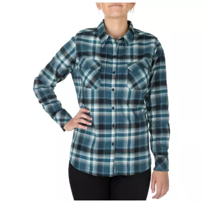 Рубашка женская тактическая фланелевая "5.11 Heartbreaker Flannel Shirt" Neptune