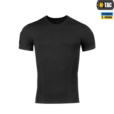 Потовідвідна футболка M-Tac Athletic Velcro Чорний, black