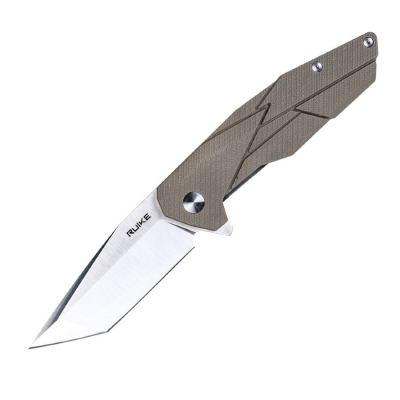 Ніж складаний Ruike P138-W бежевий