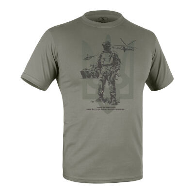 Футболка з малюнком "Герої не вмирають" Foliage Green