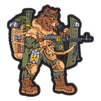 Патч (шеврон) «Tactical Wild Boar» від Brand Element. М’який ПВХ пластик