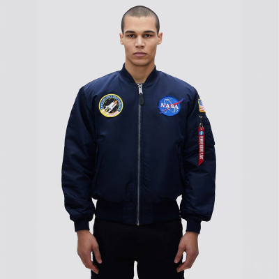 Куртка Alpha Industries NASA MA-1 Bomber Jacket. Синій