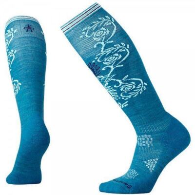 Шкарпетки жіночі Smartwool PhD Ski Light Pattern, Glacial Blue