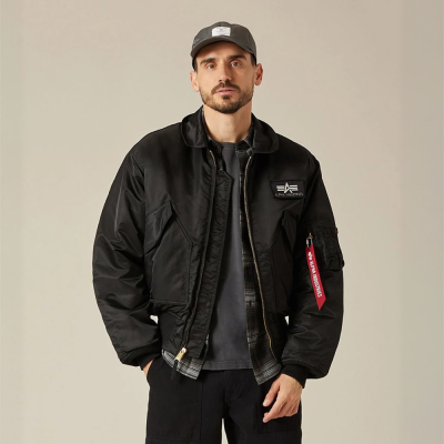 Куртка Alpha Industries CWU 45/P Bomber Jacket. Чорний