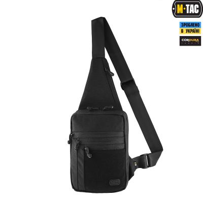 Сумка-кобура плечова M-Tac Elite Gen.IV з липучкою Чорний