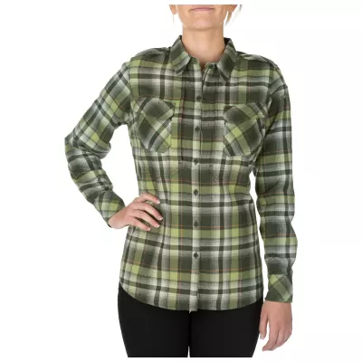 Рубашка женская тактическая фланелевая "5.11 Heartbreaker Flannel Shirt" Swamp