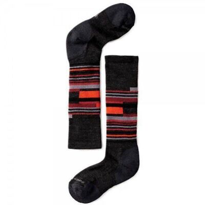 Носки детские Smartwool Wintersport Stripe Charcoal / Bright Orange, Charcoal/Bright Orange