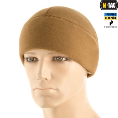 Шапка M-Tac Watch Cap Premium фліс (343г/м2) Койот