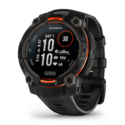 Смарт-годинник Garmin Instinct 3 Solar, 45 мм. Чорний