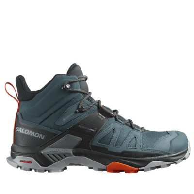 Треккинговые ботинки Salomon X Ultra 4 MID Gore-Tex. Сине-зеленые