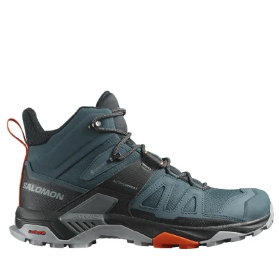 Трекінгові черевики Salomon X Ultra 4 MID Gore-Tex. Синій/Помаранчевий Трекінгові черевики Salomon X Ultra 4 MID Gore-Tex. Синій/Помаранчевий